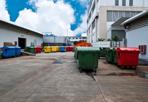 Recycling process for waste from commercial skips